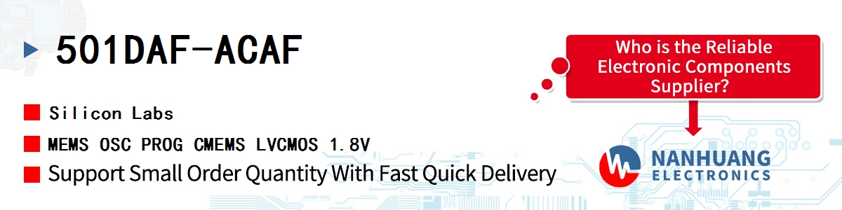 501DAF-ACAF Silicon Labs MEMS OSC PROG CMEMS LVCMOS 1.8V