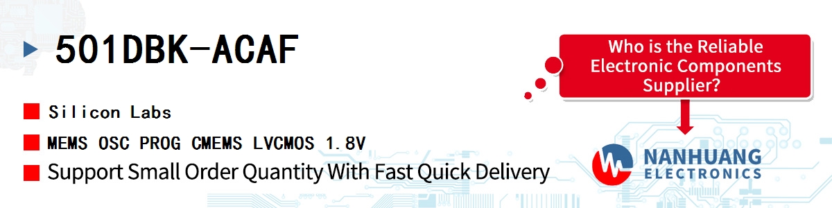 501DBK-ACAF Silicon Labs MEMS OSC PROG CMEMS LVCMOS 1.8V