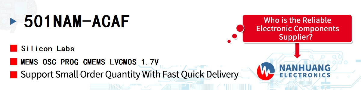 501NAM-ACAF Silicon Labs MEMS OSC PROG CMEMS LVCMOS 1.7V