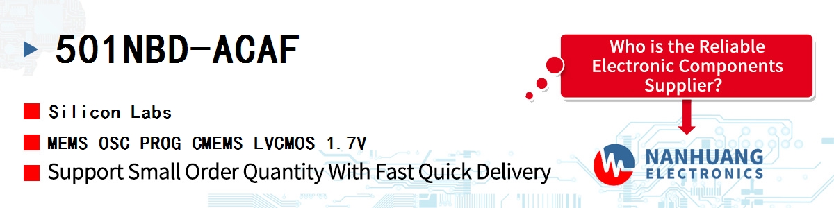 501NBD-ACAF Silicon Labs MEMS OSC PROG CMEMS LVCMOS 1.7V