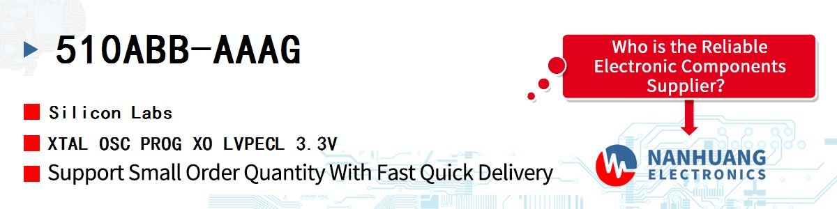510ABB-AAAG Silicon Labs XTAL OSC PROG XO LVPECL 3.3V