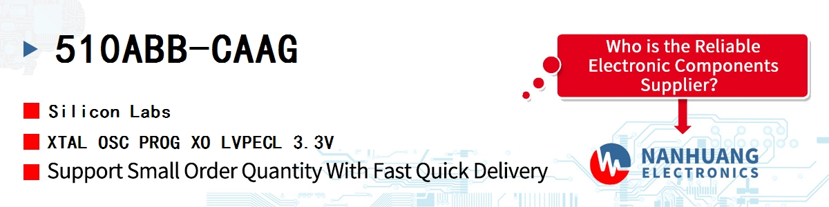 510ABB-CAAG Silicon Labs XTAL OSC PROG XO LVPECL 3.3V
