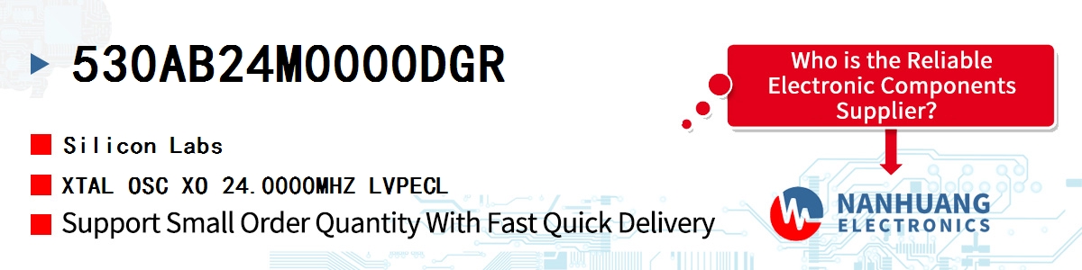 530AB24M0000DGR Silicon Labs XTAL OSC XO 24.0000MHZ LVPECL