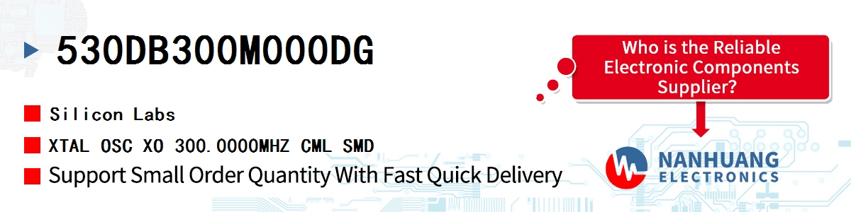 530DB300M000DG Silicon Labs XTAL OSC XO 300.0000MHZ CML SMD