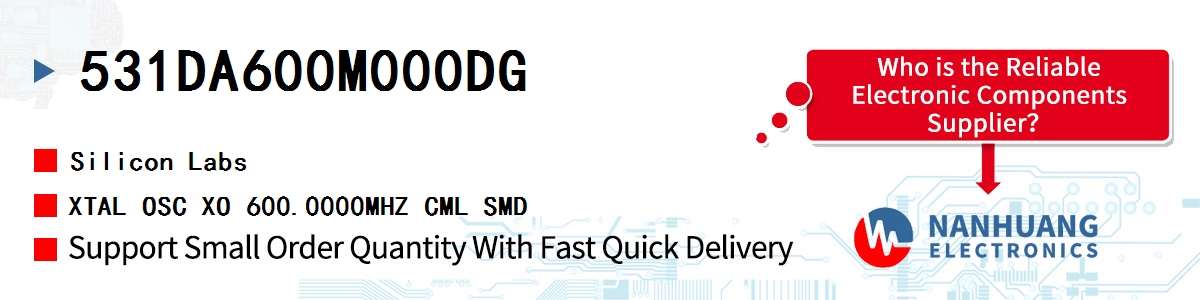 531DA600M000DG Silicon Labs XTAL OSC XO 600.0000MHZ CML SMD