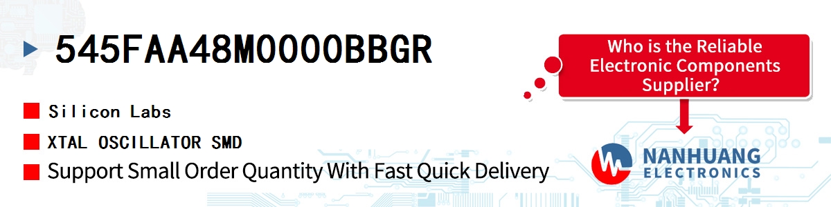 545FAA48M0000BBGR Silicon Labs XTAL OSCILLATOR SMD
