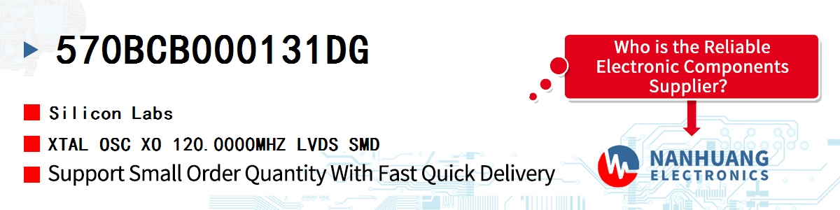 570BCB000131DG Silicon Labs XTAL OSC XO 120.0000MHZ LVDS SMD