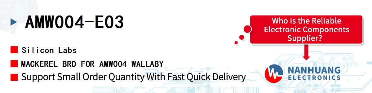 AMW004-E03 Silicon Labs MACKEREL BRD FOR AMW004 WALLABY