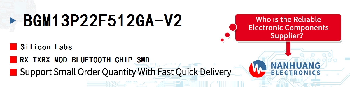 BGM13P22F512GA-V2 Silicon Labs RX TXRX MOD BLUETOOTH CHIP SMD