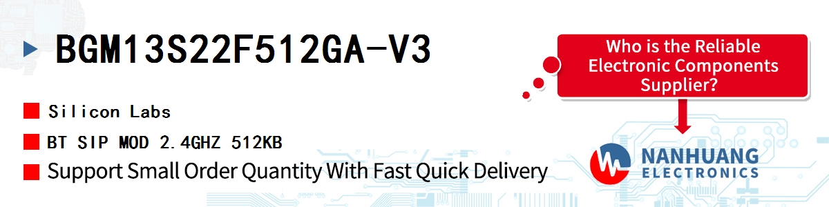 BGM13S22F512GA-V3 Silicon Labs BT SIP MOD 2.4GHZ 512KB