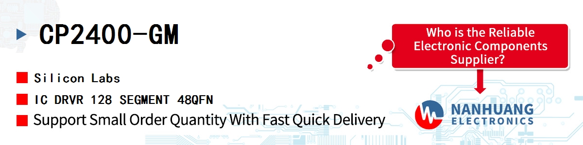 CP2400-GM Silicon Labs IC DRVR 128 SEGMENT 48QFN