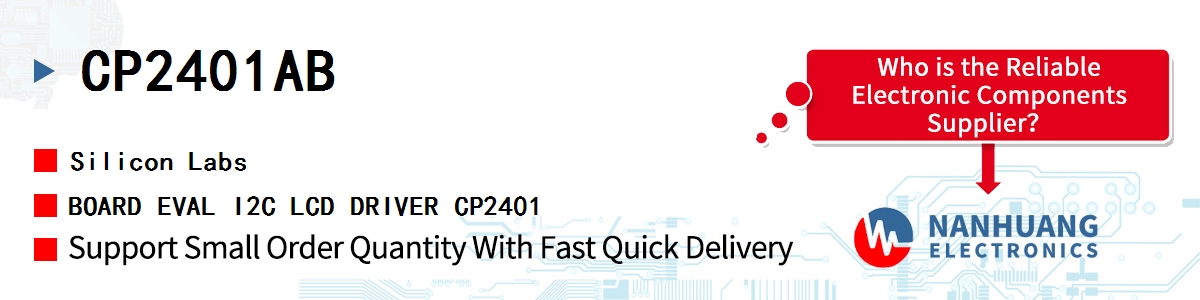 CP2401AB Silicon Labs BOARD EVAL I2C LCD DRIVER CP2401