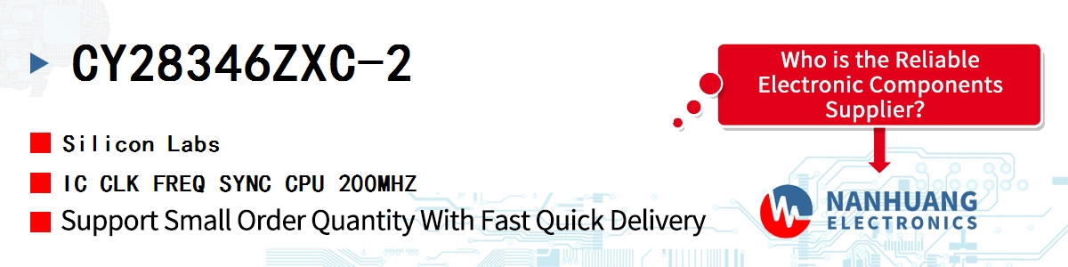 CY28346ZXC-2 Silicon Labs IC CLK FREQ SYNC CPU 200MHZ