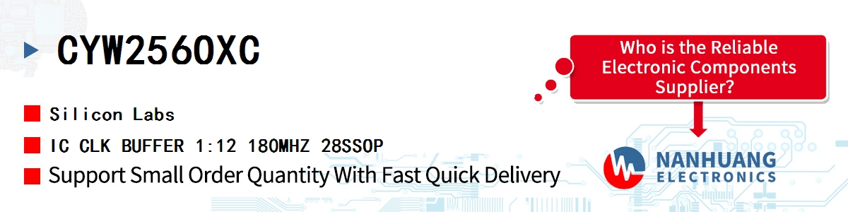 CYW256OXC Silicon Labs IC CLK BUFFER 1:12 180MHZ 28SSOP