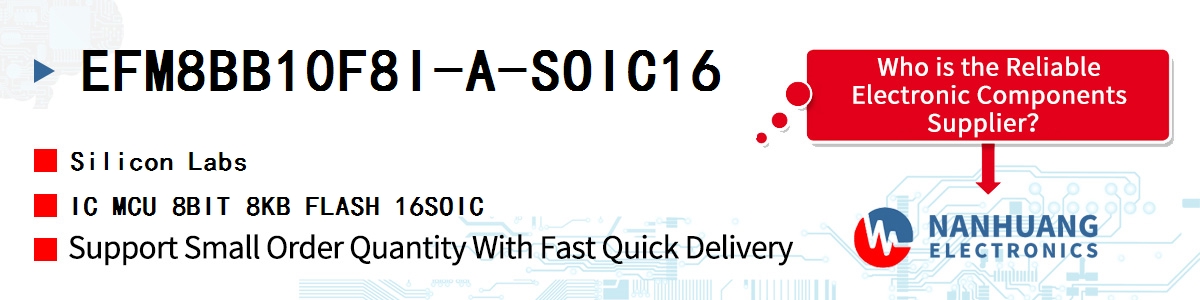 EFM8BB10F8I-A-SOIC16 Silicon Labs IC MCU 8BIT 8KB FLASH 16SOIC