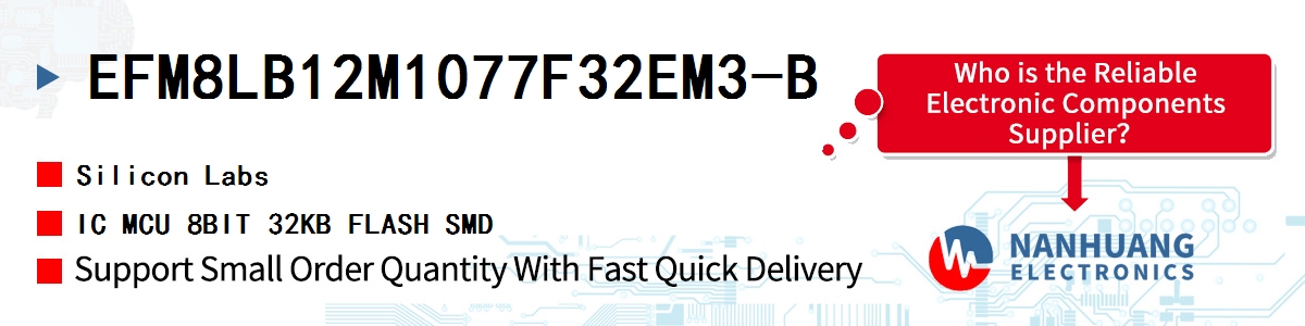 EFM8LB12M1077F32EM3-B Silicon Labs IC MCU 8BIT 32KB FLASH SMD