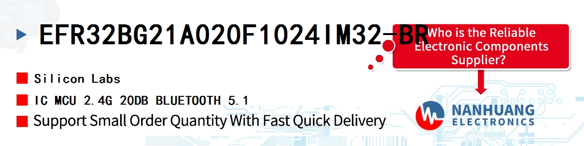 EFR32BG21A020F1024IM32-BR Silicon Labs IC MCU 2.4G 20DB BLUETOOTH 5.1