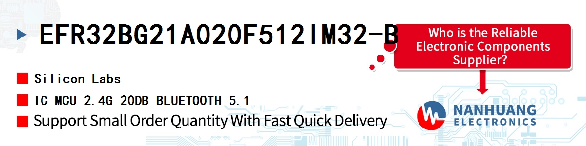 EFR32BG21A020F512IM32-B Silicon Labs IC MCU 2.4G 20DB BLUETOOTH 5.1