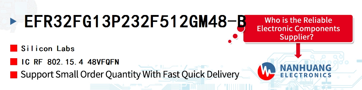 EFR32FG13P232F512GM48-B Silicon Labs IC RF 802.15.4 48VFQFN