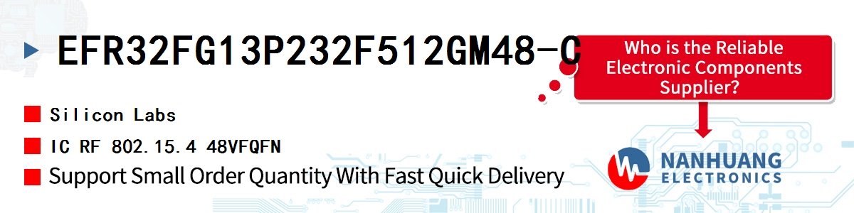 EFR32FG13P232F512GM48-C Silicon Labs IC RF 802.15.4 48VFQFN