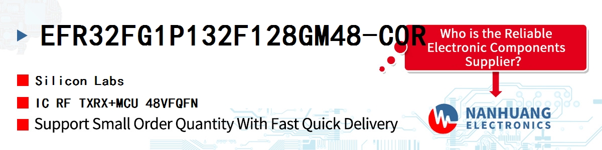 EFR32FG1P132F128GM48-C0R Silicon Labs IC RF TXRX+MCU 48VFQFN