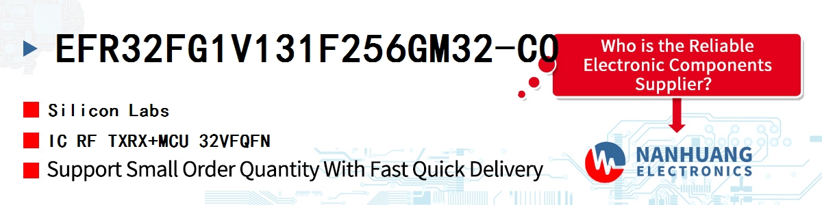 EFR32FG1V131F256GM32-C0 Silicon Labs IC RF TXRX+MCU 32VFQFN