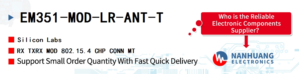 EM351-MOD-LR-ANT-T Silicon Labs RX TXRX MOD 802.15.4 CHP CONN MT