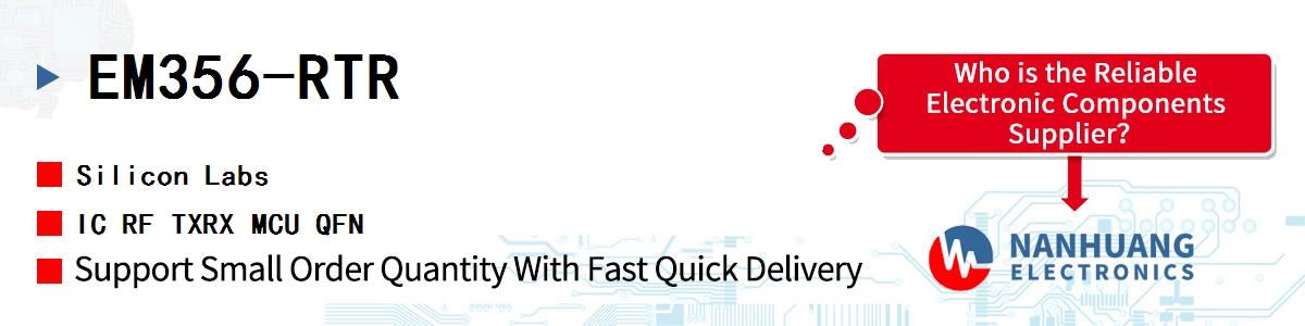 EM356-RTR Silicon Labs IC RF TXRX MCU QFN