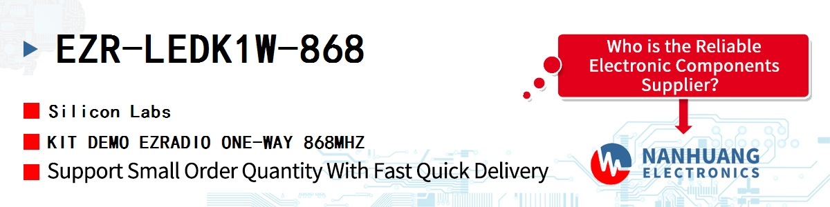 EZR-LEDK1W-868 Silicon Labs KIT DEMO EZRADIO ONE-WAY 868MHZ