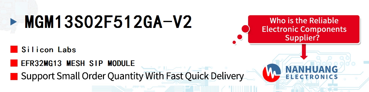 MGM13S02F512GA-V2 Silicon Labs EFR32MG13 MESH SIP MODULE