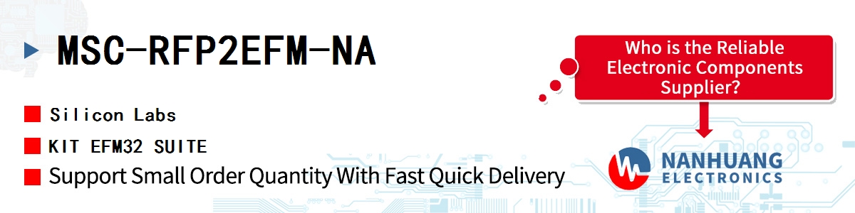 MSC-RFP2EFM-NA Silicon Labs KIT EFM32 SUITE