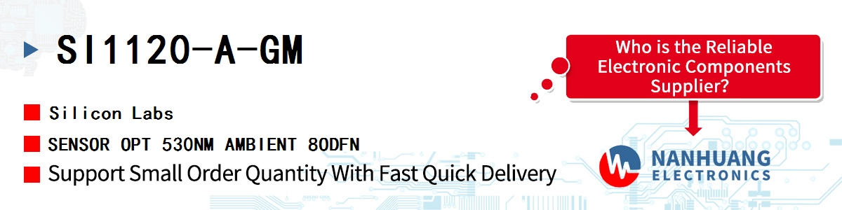 SI1120-A-GM Silicon Labs SENSOR OPT 530NM AMBIENT 8ODFN