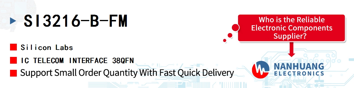 SI3216-B-FM Silicon Labs IC TELECOM INTERFACE 38QFN