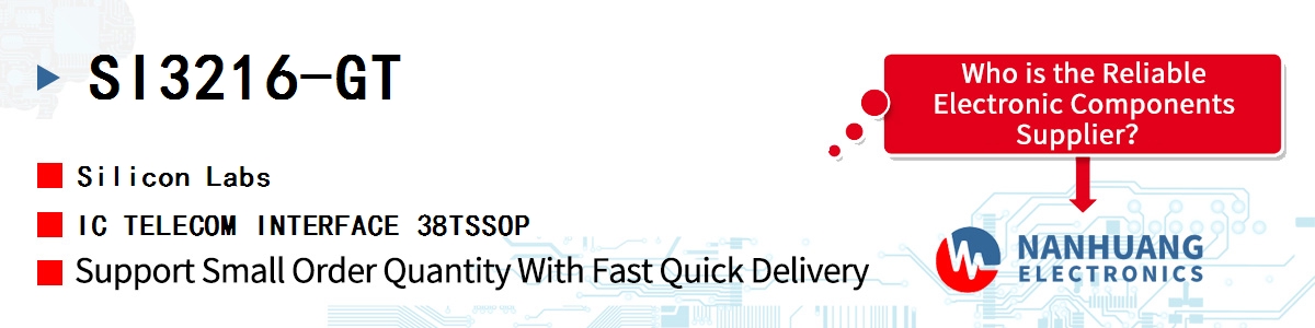 SI3216-GT Silicon Labs IC TELECOM INTERFACE 38TSSOP