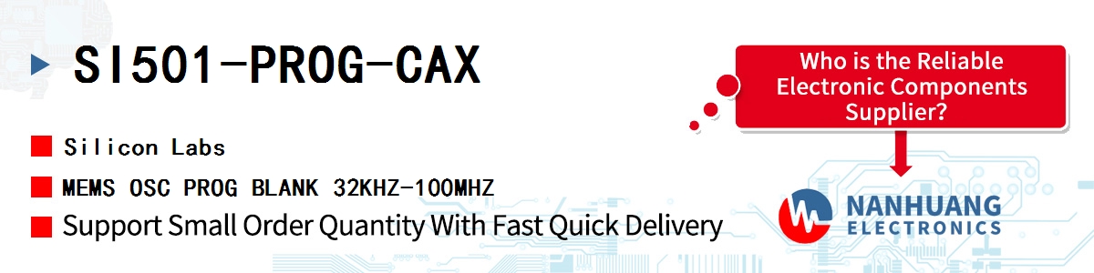 SI501-PROG-CAX Silicon Labs MEMS OSC PROG BLANK 32KHZ-100MHZ