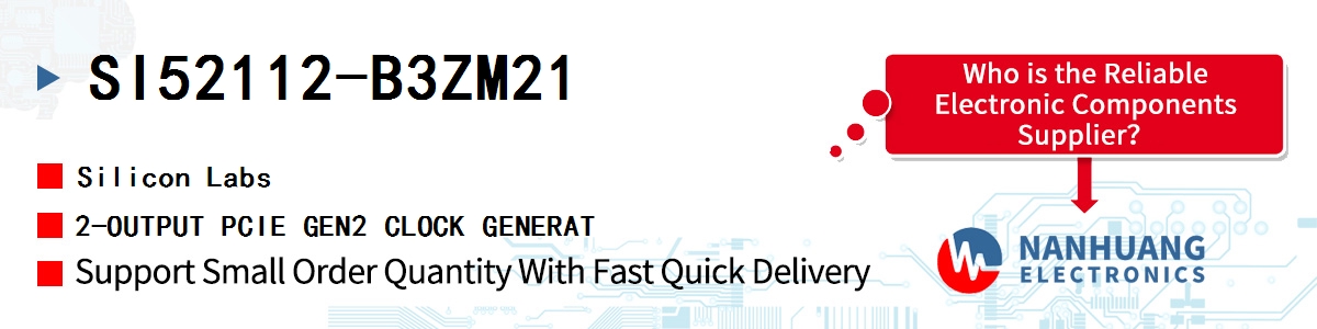 SI52112-B3ZM21 Silicon Labs 2-OUTPUT PCIE GEN2 CLOCK GENERAT