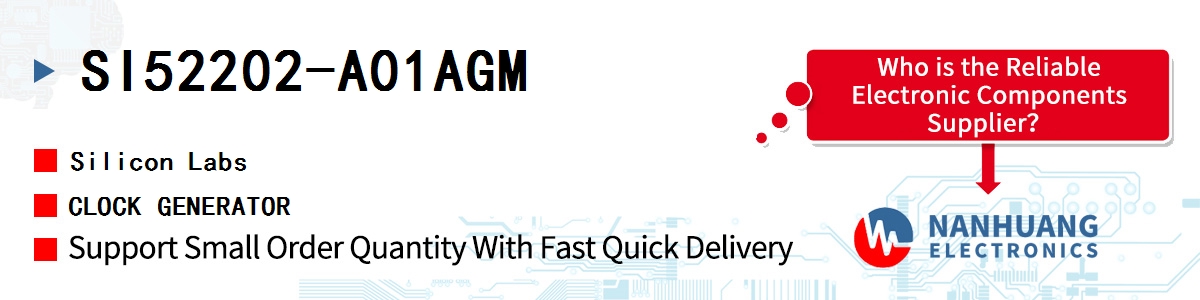 SI52202-A01AGM Silicon Labs CLOCK GENERATOR