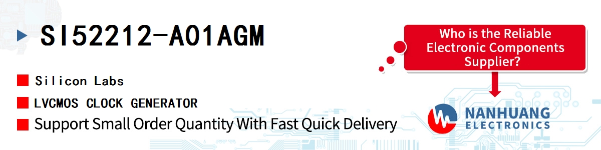 SI52212-A01AGM Silicon Labs LVCMOS CLOCK GENERATOR