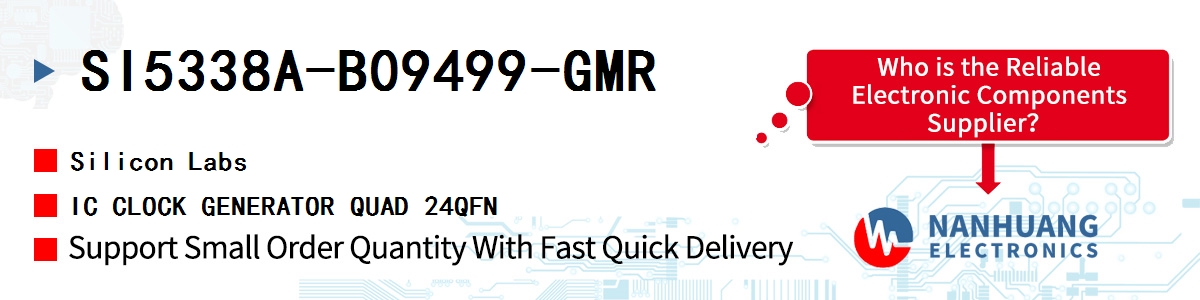 SI5338A-B09499-GMR Silicon Labs IC CLOCK GENERATOR QUAD 24QFN