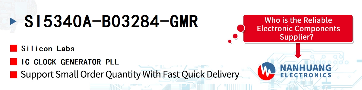 SI5340A-B03284-GMR Silicon Labs IC CLOCK GENERATOR PLL