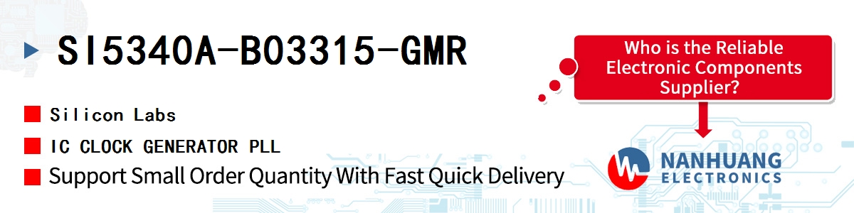 SI5340A-B03315-GMR Silicon Labs IC CLOCK GENERATOR PLL