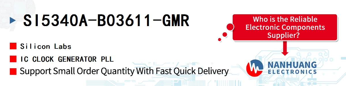 SI5340A-B03611-GMR Silicon Labs IC CLOCK GENERATOR PLL