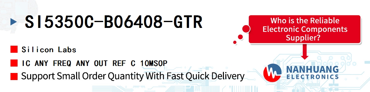 SI5350C-B06408-GTR Silicon Labs IC ANY FREQ ANY OUT REF C 10MSOP