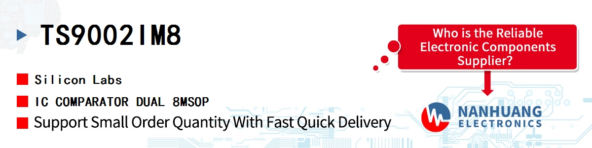 TS9002IM8 Silicon Labs IC COMPARATOR DUAL 8MSOP