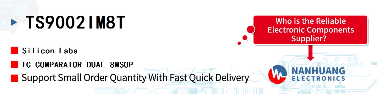 TS9002IM8T Silicon Labs IC COMPARATOR DUAL 8MSOP