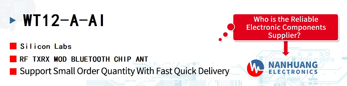 WT12-A-AI Silicon Labs RF TXRX MOD BLUETOOTH CHIP ANT