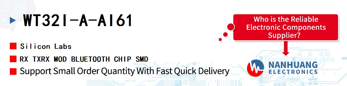 WT32I-A-AI61 Silicon Labs RX TXRX MOD BLUETOOTH CHIP SMD