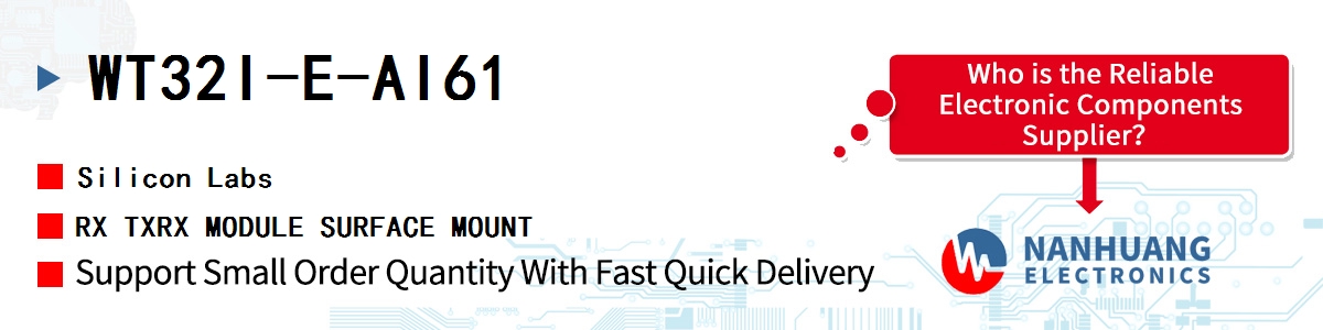 WT32I-E-AI61 Silicon Labs RX TXRX MODULE SURFACE MOUNT